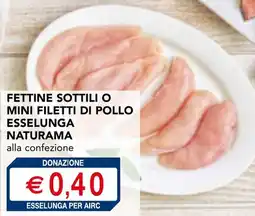Esselunga Fettine sottili o mini filetti di pollo esselunga naturama offerta