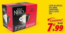 Ard Discount Caffè in capsule sole nero compatibili dolce gustox 50 offerta