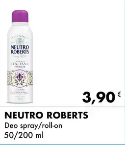 Lidl NEUTRO ROBERTS Deo spray/roll-on offerta