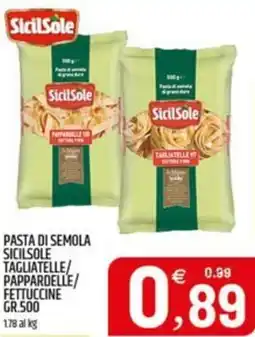 Ard Discount Pasta di semola sicilsole tagliatelle/ pappardelle/ fettuccine offerta
