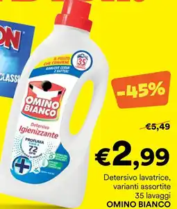Unes Detersivo lavatrice OMINO BIANCO offerta