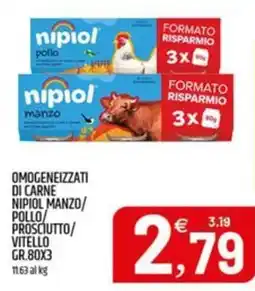 Ard Discount Omogeneizzati di carne nipiol manzo/ pollo prosciutto/ vitello offerta