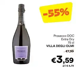 Unes Prosecco DOC Extra Dry VILLA DEGLI OLMI offerta