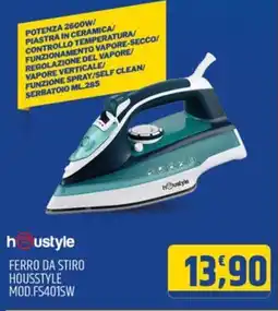 Ard Discount FERRO DA STIRO HOUSSTYLE MOD.FS401SW offerta