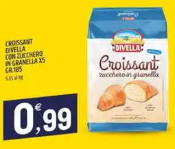 Ard Discount Croissant divella con zucchero in granella x5 offerta