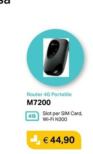 Euronics Tp-link m7200 apparecchiature di rete wireless cellulare offerta