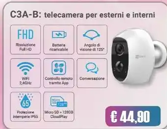 C3a-b telecamera per esterni e interni