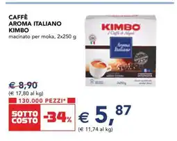 Esselunga Caffè Aroma Italiano KIMBO offerta