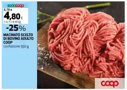 Coop Macinato Scelto di Bovino Adulto Coop offerta