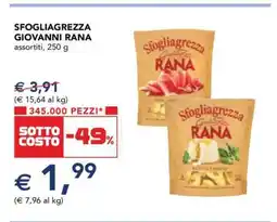 Esselunga Sfogliagrezza Giovanni Rana offerta