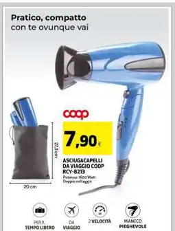 Coop ASCIUGACAPELLI DA VIAGGIO COOP RCY-8213 offerta