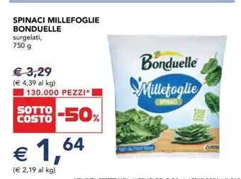 Esselunga Spinaci Millefoglie Bonduelle offerta