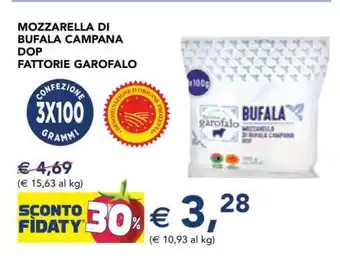 Esselunga MOZZARELLA DI BUFALA CAMPANA DOP FATTORIE GAROFALO offerta