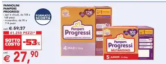Esselunga Pannolini Pampers Progressi offerta