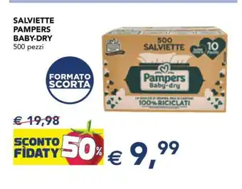 Esselunga Salviette Pampers Baby-Dry offerta