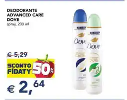 Esselunga DEODORANTE ADVANCED CARE DOVE offerta