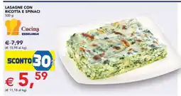 Esselunga Lasagne con Ricotta e Spinaci offerta
