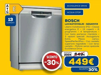 Euronics Serie 4 sgs4hvi31e lavastoviglie libera installazione 13 coperti e offerta
