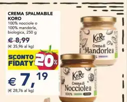Esselunga CREMA SPALMABILE KORO offerta