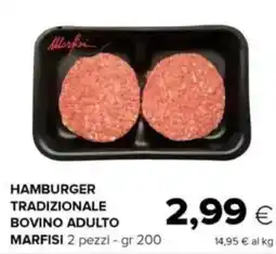 Oasi Hamburger tradizionale bovino adulto MARFISI offerta