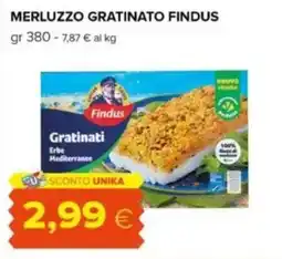 Oasi Merluzzo gratinato FINDUS offerta