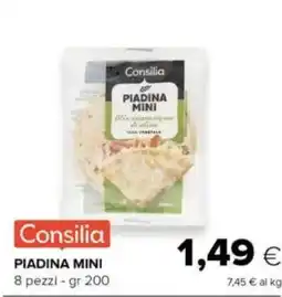 Oasi Consilia piadina mini offerta