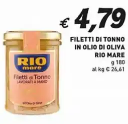 Coal Filetti di tonno in olio di oliva RIO MARE offerta