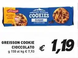 Coal Greisson cookie cioccolato offerta