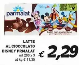 Coal Latte al cioccolato disney PARMALAT offerta