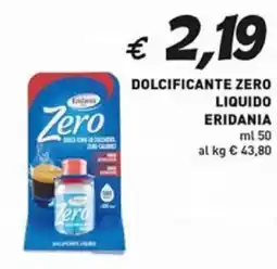 Coal Dolcificante zero liquido ERIDANIA offerta