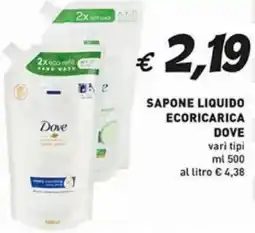 Coal Sapone liquido ecoricarica DOVE offerta