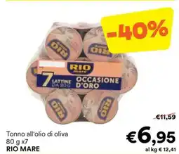 Unes Tonno all'olio di oliva RIO MARE offerta