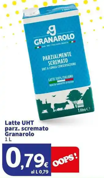 Sigma Superstore Latte UHT parz. scremato Granarolo offerta