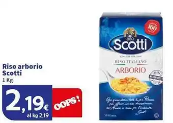 Sigma Superstore Riso arborio Scotti offerta