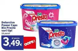 Sigma Superstore Detersivo Power Caps Bio Presto offerta
