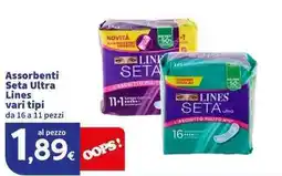 Sigma Superstore Assorbenti Seta Ultra Lines offerta