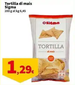Sigma Superstore Tortilla di mais Sigma offerta