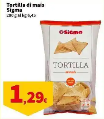 Sigma Superstore Tortilla di mais Sigma offerta