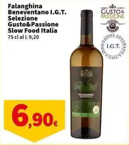 Sigma Superstore Falanghina Beneventano I.G.T. Selezione Gusto&Passione Slow Food Italia offerta