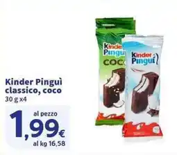 Sigma Superstore Kinder Pinguì classico, coco offerta