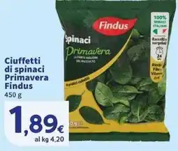 Sigma Superstore Ciuffetti di spinaci Primavera Findus offerta