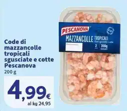 Sigma Superstore Code di mazzancolle tropicali sgusciate e cotte Pescanova offerta
