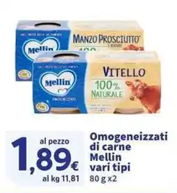 Sigma Superstore Omogeneizzati di carne Mellin offerta