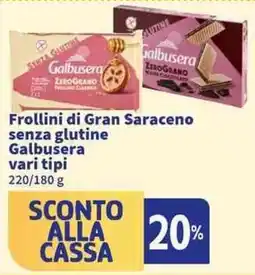 Sigma Superstore Frollini di Gran Saraceno senza glutine Galbusera offerta