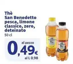 Sigma Superstore Thè San Benedetto pesca, limone classico, zero, deteinato offerta
