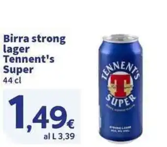 Sigma Superstore Birra strong lager Tennent's Super offerta