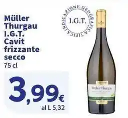 Sigma Superstore Müller Thurgau I.G.T. Cavit frizzante secco offerta