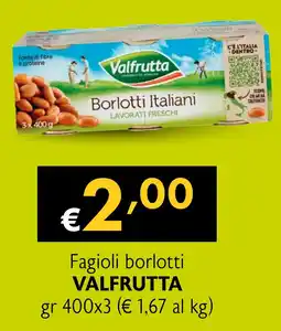 Maxi Supermercati Fagioli borlotti VALFRUTTA offerta
