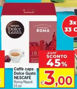 Despar Caffè caps Dolce Gusto NESCAFÈ offerta