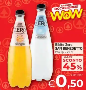 Despar Bibite Zero SAN BENEDETTO offerta